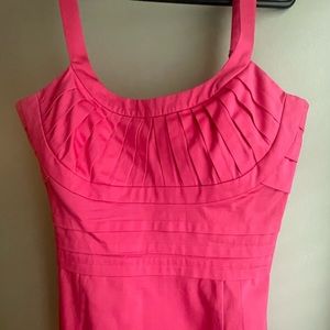 Calvin Klein pleated Bodice dress in pink - size 8 EUC